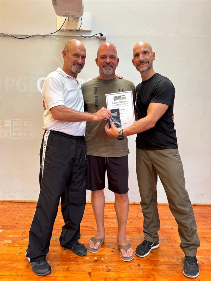 Andreas Zeinert mit Eyal Yanilov und Jan – KMG Expert-Camp